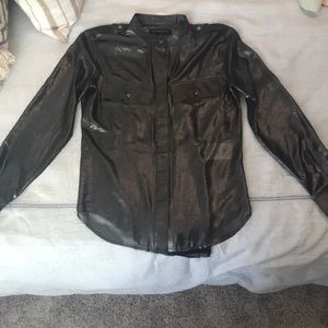 The prettiest sheen charcoal blouse